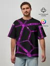 Мужская футболка оверсайз / Hexagon