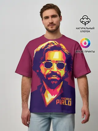 Мужская футболка оверсайз / Андреа Пирло