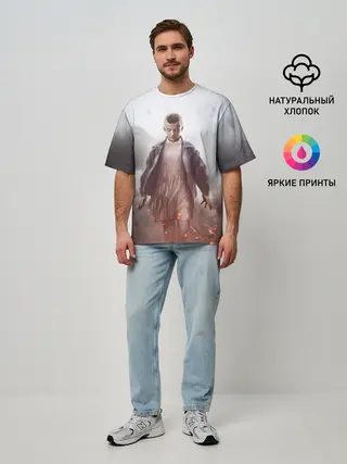 Мужская футболка оверсайз / STRANGER THINGS - 011