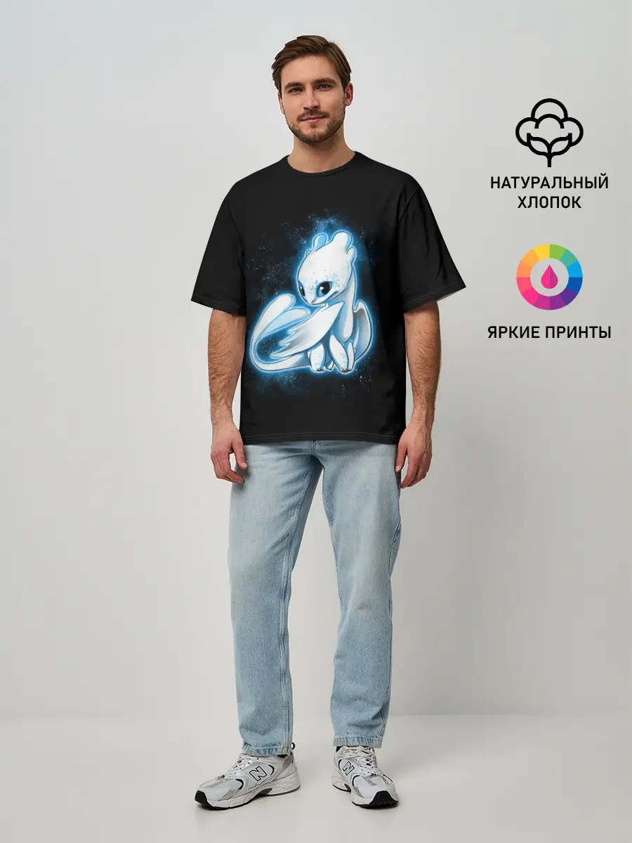 Мужская футболка оверсайз / Фурия