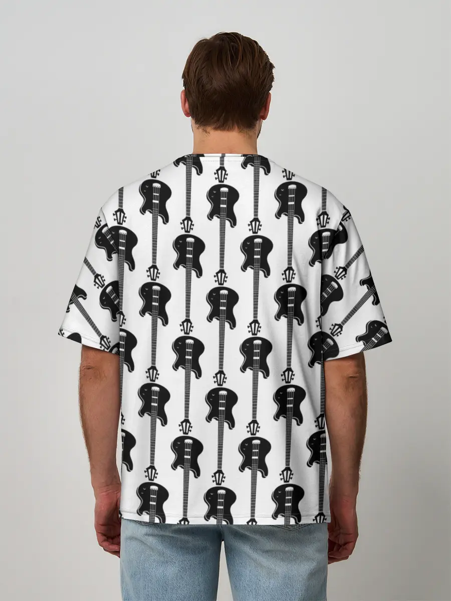 Мужская футболка оверсайз / GUITAR ELECTRIC