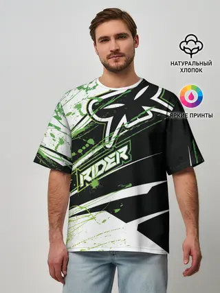 Мужская футболка оверсайз / Форма для мотокросса FOX