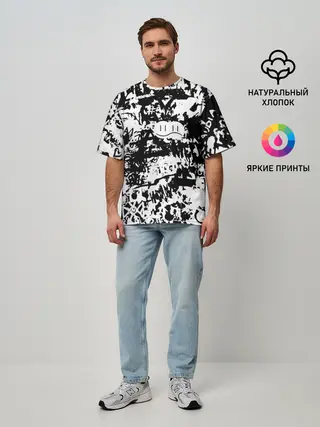 Мужская футболка оверсайз / Graffiti