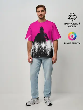 Мужская футболка оверсайз / Катана Зеро Самурай | Katana Zero Anime