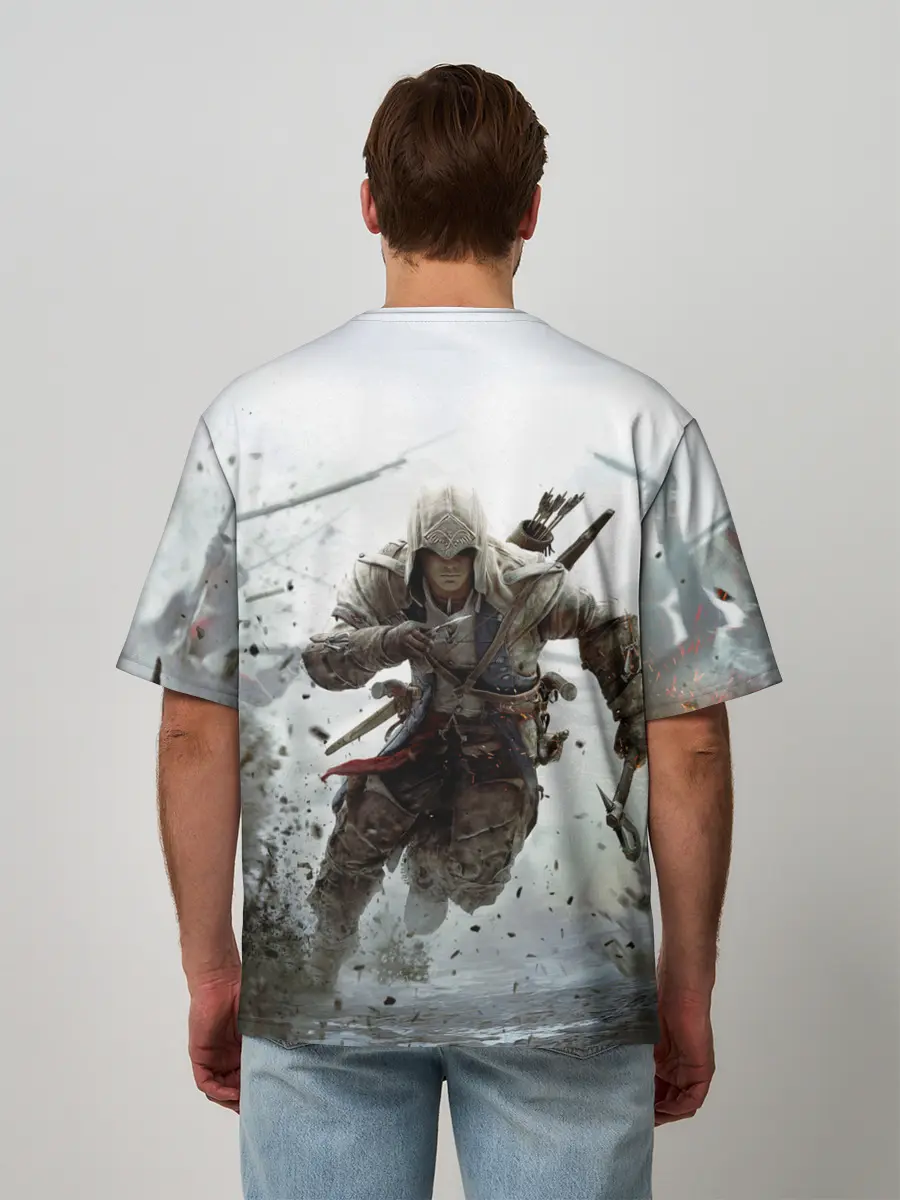 Мужская футболка оверсайз / ASSASSINS CREED