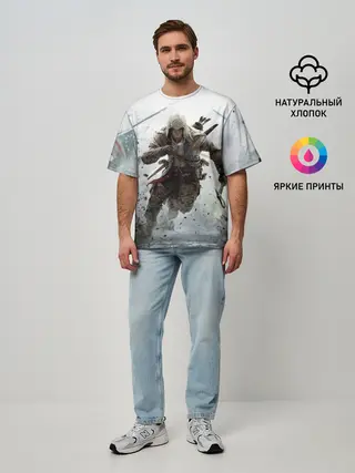 Мужская футболка оверсайз / ASSASSINS CREED