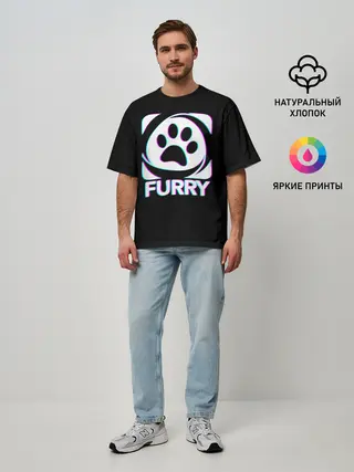 Мужская футболка оверсайз / Furry