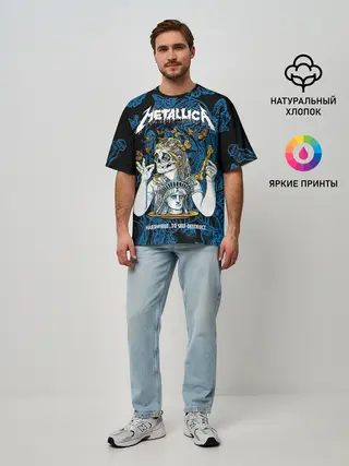 Мужская футболка оверсайз / Metallica