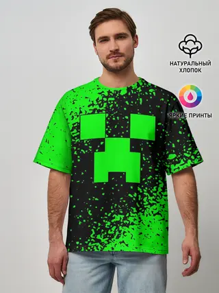 Мужская футболка оверсайз / MINECRAFT