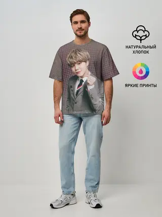 Мужская футболка оверсайз / BTS. Jimin