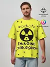Мужская футболка оверсайз / Imagine Dragons radioactive
