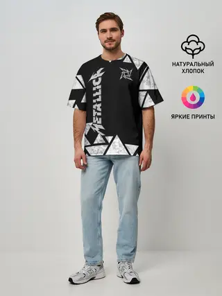 Мужская футболка оверсайз / Metallica