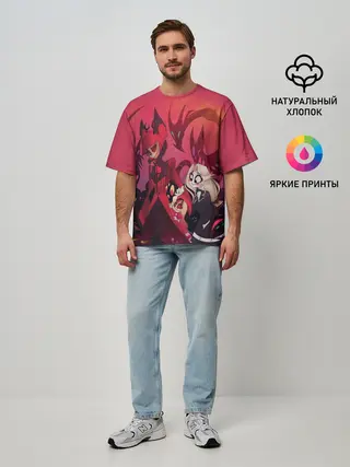 Мужская футболка оверсайз / ОТЕЛЬ ХАЗБИН