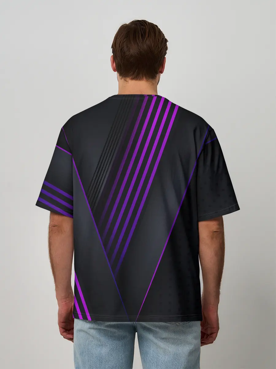 Мужская футболка оверсайз / Mass Effect N7