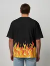 Мужская футболка оверсайз / ОГОНЬ И НИЧЕГО ЛИШНЕГО