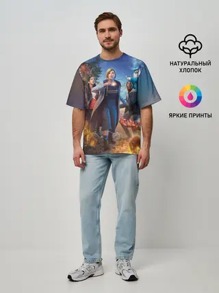 Мужская футболка оверсайз / Doctor who