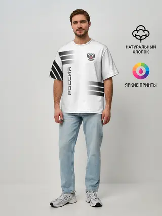 Мужская футболка оверсайз / Россия