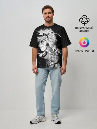 Мужская футболка оверсайз / Магическая Битва Сатору Гото