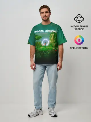 Мужская футболка оверсайз / Origins - Imagine Dragons