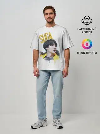 Мужская футболка оверсайз / BTS