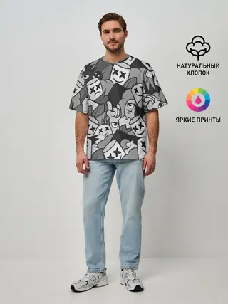 Мужская футболка оверсайз / Marshmello