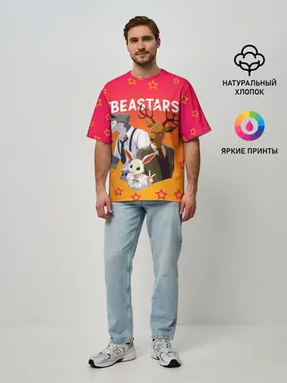 Мужская футболка оверсайз / ВЫДАЮЩИЕСЯ ЗВЕРИ