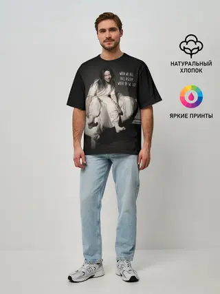 Мужская футболка оверсайз / Billie Eilish