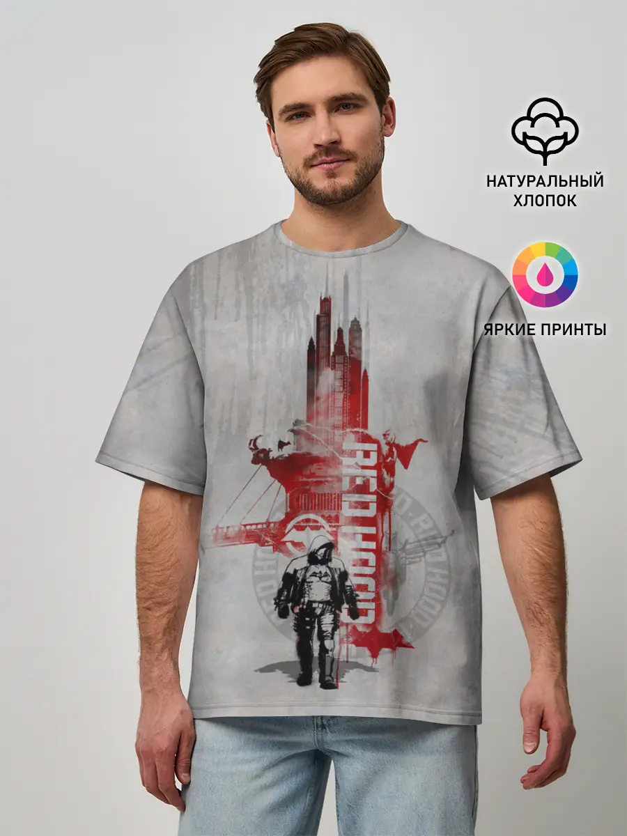 Мужская футболка оверсайз / Red Hood