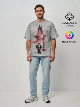 Мужская футболка оверсайз / Red Hood