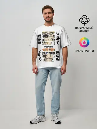 Мужская футболка оверсайз / Игроки вороны | ВОЛЕЙБОЛ!!