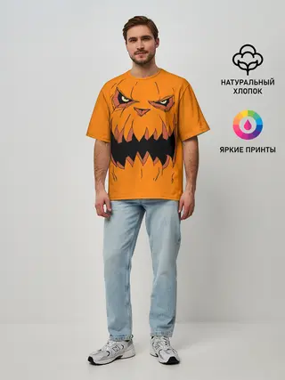 Мужская футболка оверсайз / Halloween