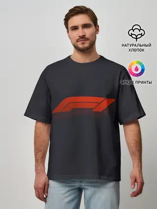 Мужская футболка оверсайз / Formula 1