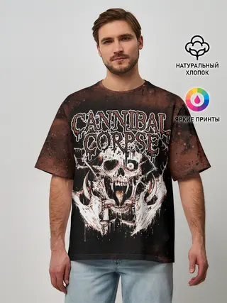 Мужская футболка оверсайз / Cannibal Corpse