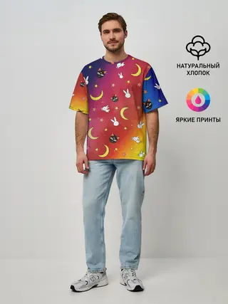 Мужская футболка оверсайз / SAILOR MOON