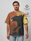 Мужская футболка оверсайз / GODZILLA | ГОДЗИЛЛА