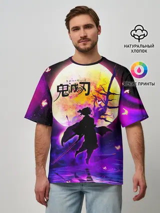 Мужская футболка оверсайз / Шинобу Кочо Kimetsu no Yaiba