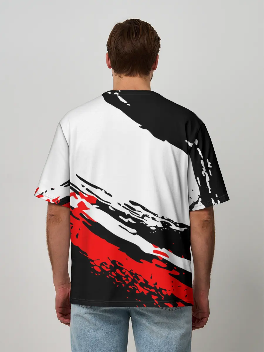 Мужская футболка оверсайз / Старшая Карасуно | ВОЛЕЙБОЛ!!