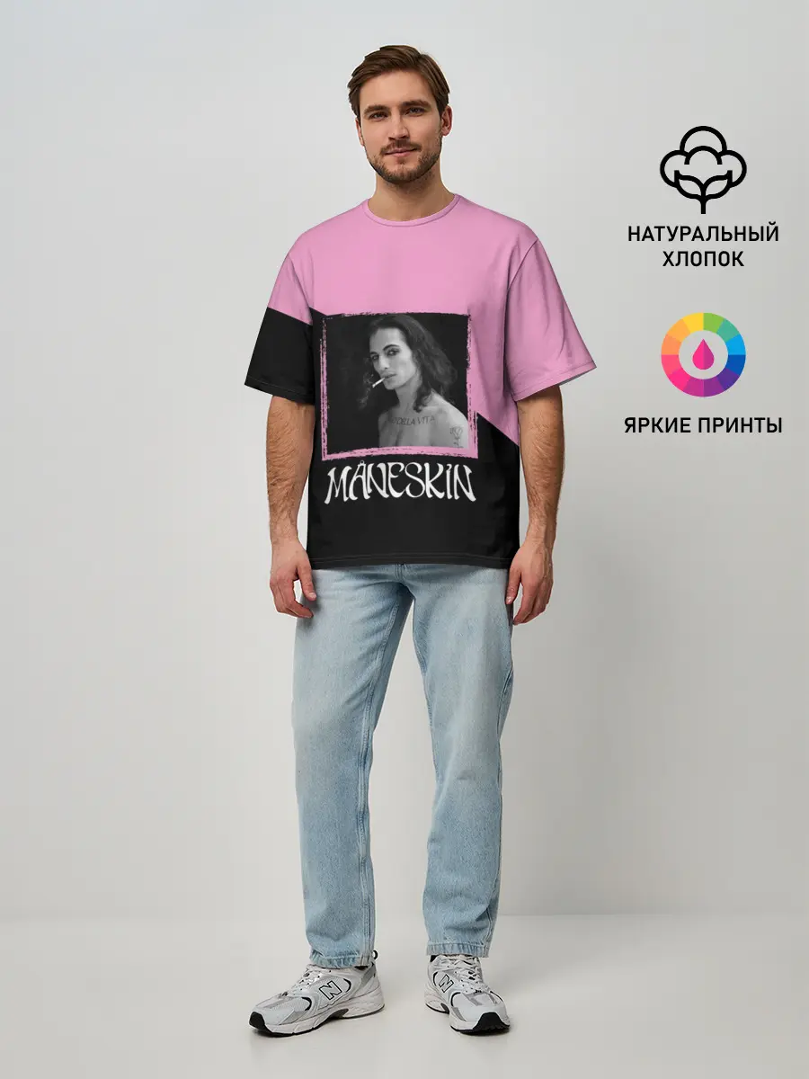 Мужская футболка оверсайз / Maneskin> Domiano