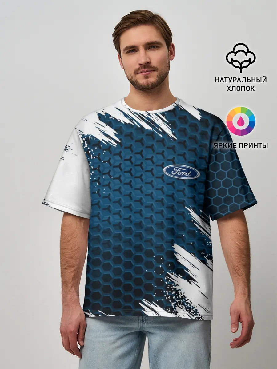 Мужская футболка оверсайз / FORD