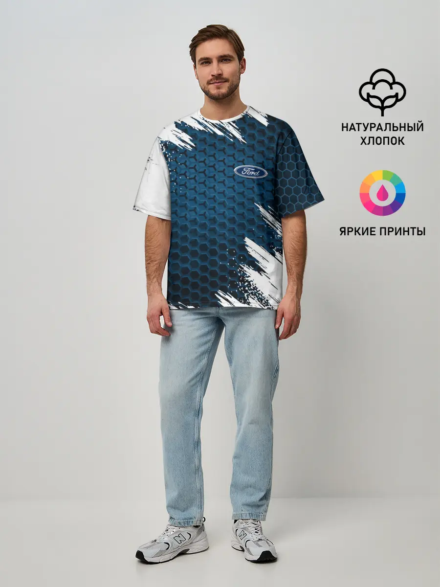 Мужская футболка оверсайз / FORD