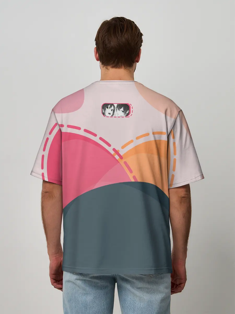 Мужская футболка оверсайз / Хори-сан и Миямура-кун