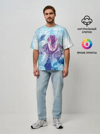 Мужская футболка оверсайз / масс эффект