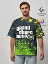 Мужская футболка оверсайз / GTA 5 / ГТА 5
