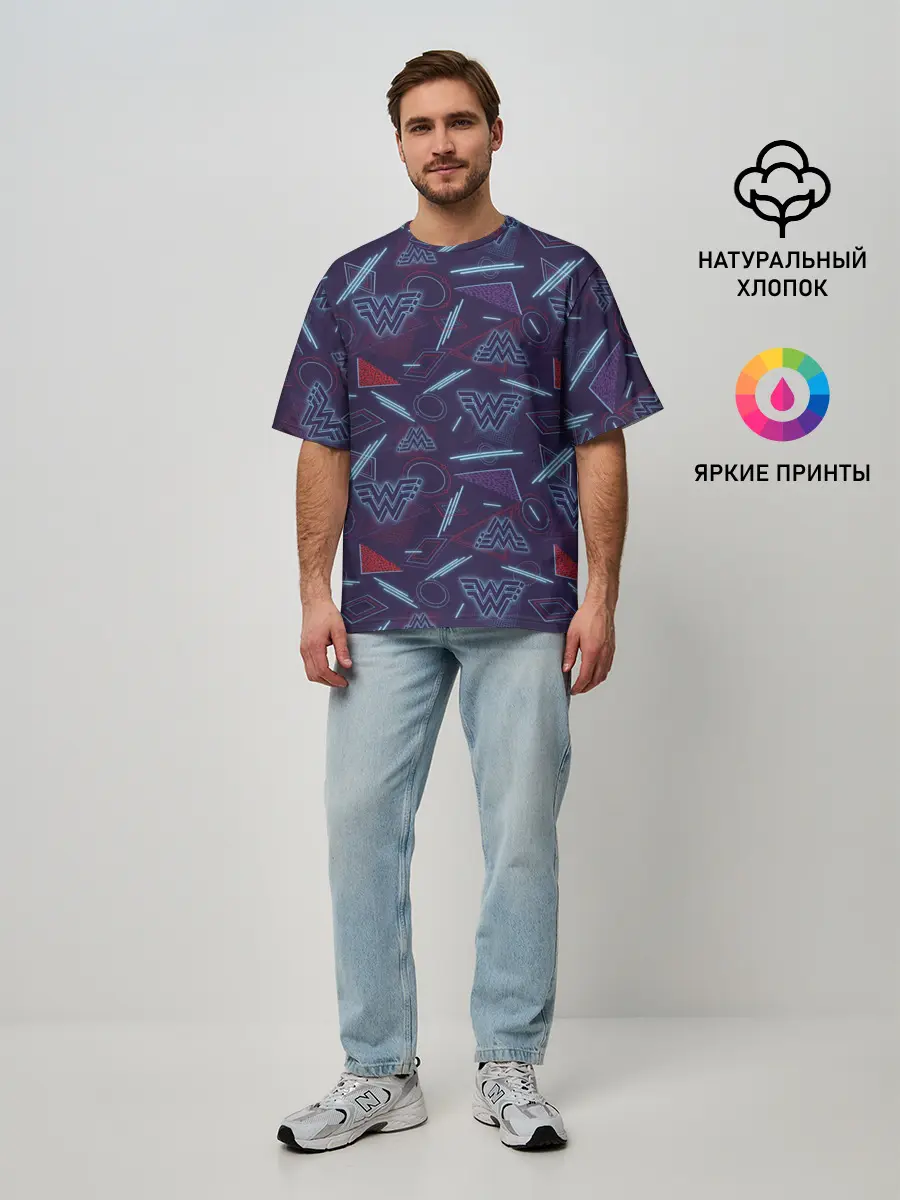 Мужская футболка оверсайз / Wonder Woman