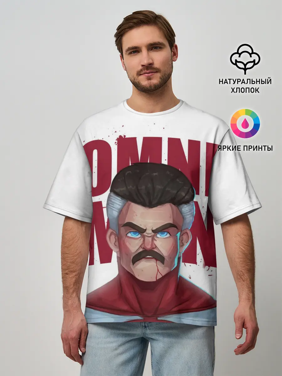 Мужская футболка оверсайз / Омни Мен
