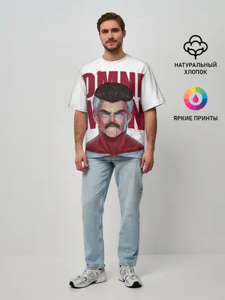 Мужская футболка оверсайз / Омни Мен