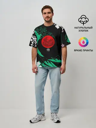 Мужская футболка оверсайз / Japanese style