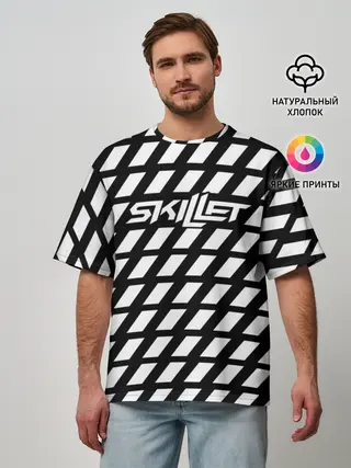 Мужская футболка оверсайз / Skillet