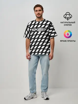 Мужская футболка оверсайз / Skillet