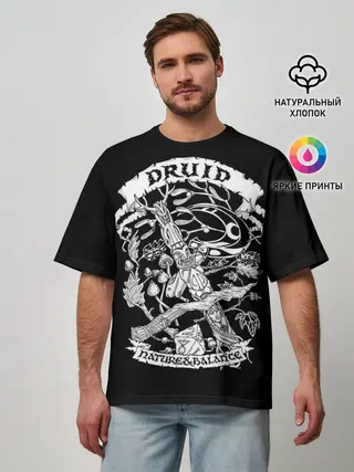 Мужская футболка оверсайз / Druid